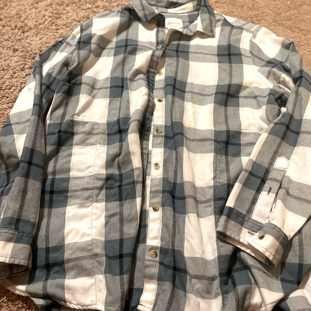 Teal flannel